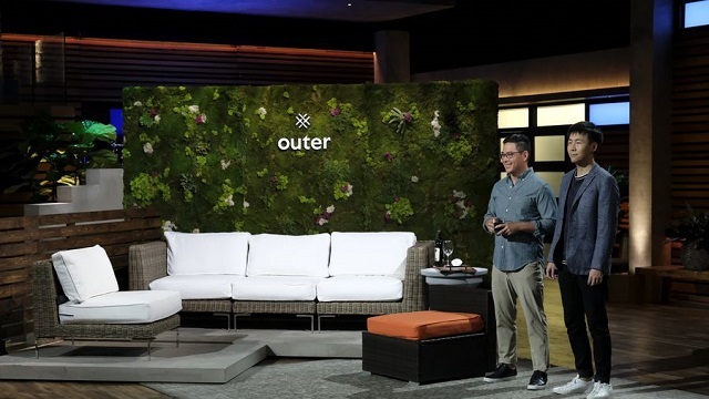Sleek and modern outdoor furniture by Outer Furniture, designed for both comfort and aesthetics, as seen on Shark Tank.